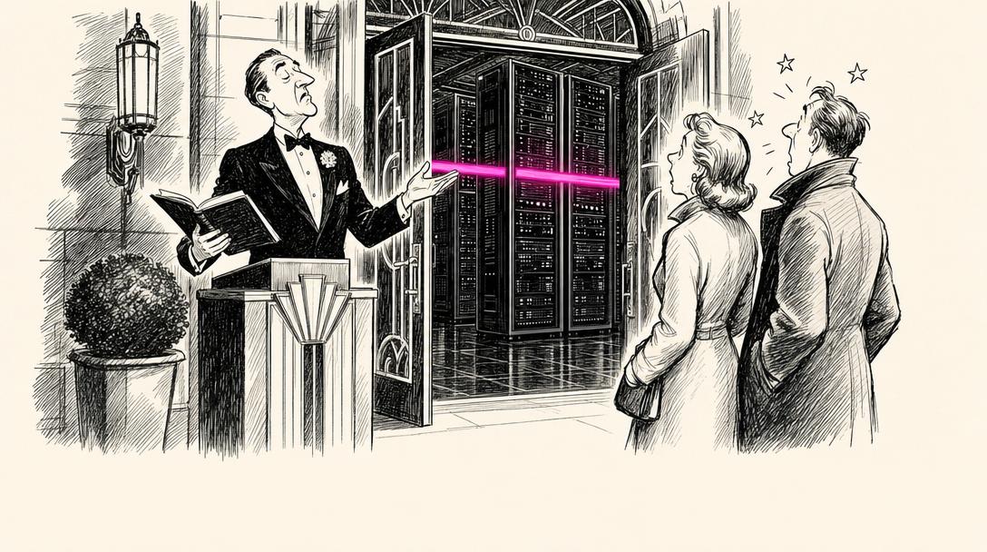 "I'm afraid the algorithm has the corner table until 2043, madam."