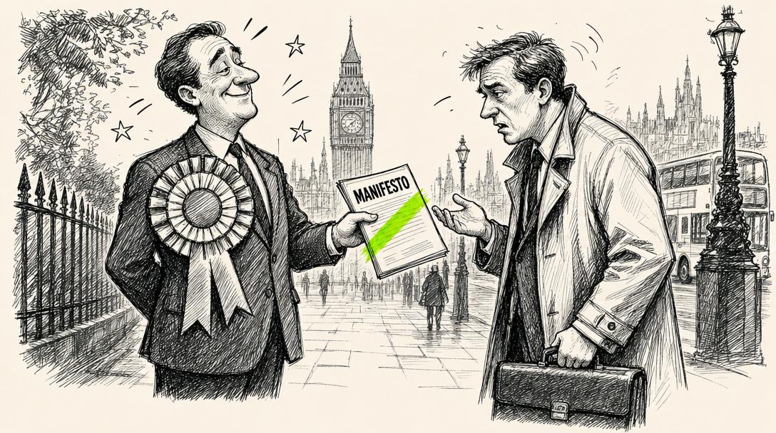 "It's a bold vision for the borough. Now, what day are you doing the recycling?"