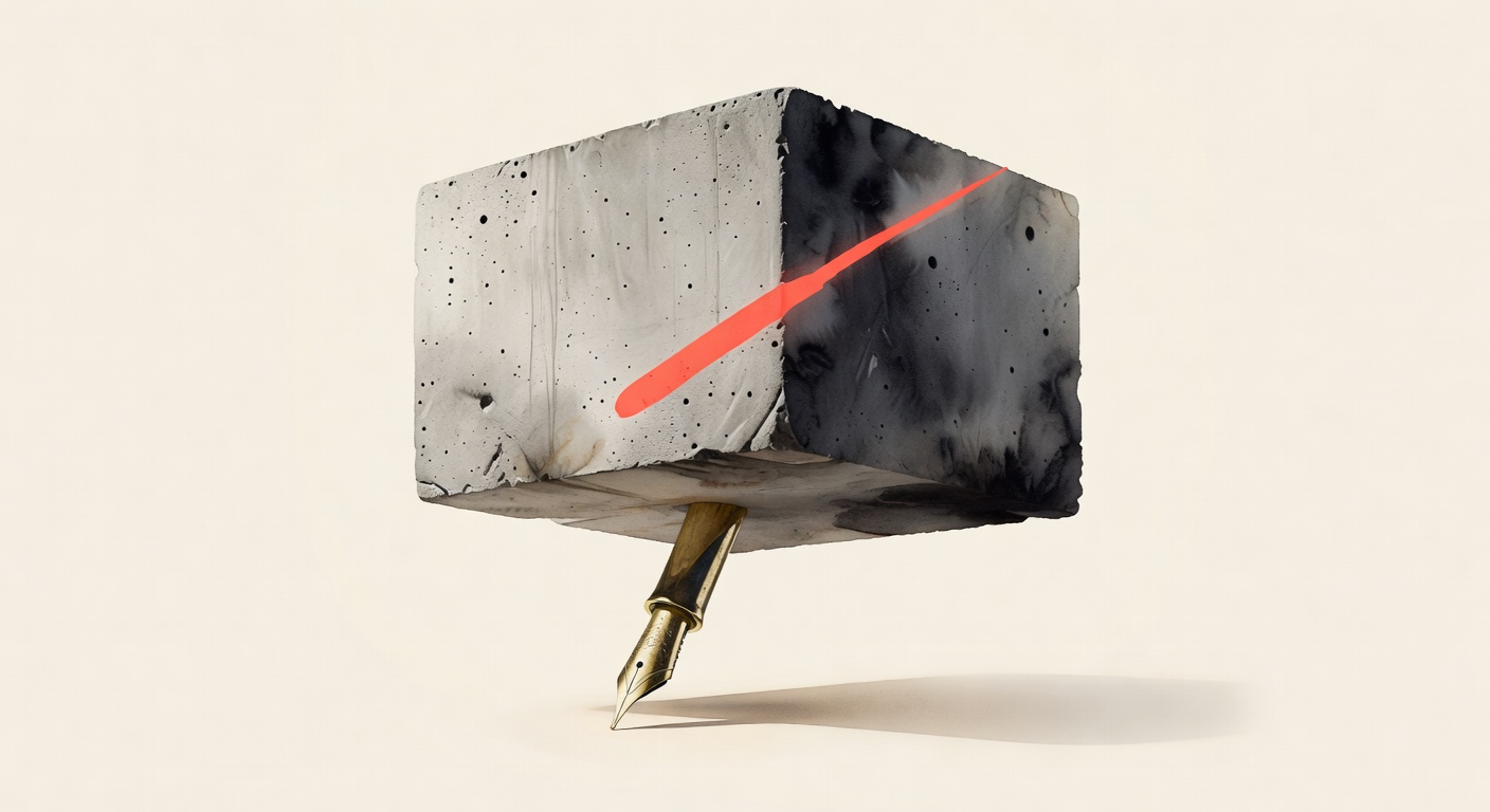 Three billion pounds of concrete balancing on a signature.