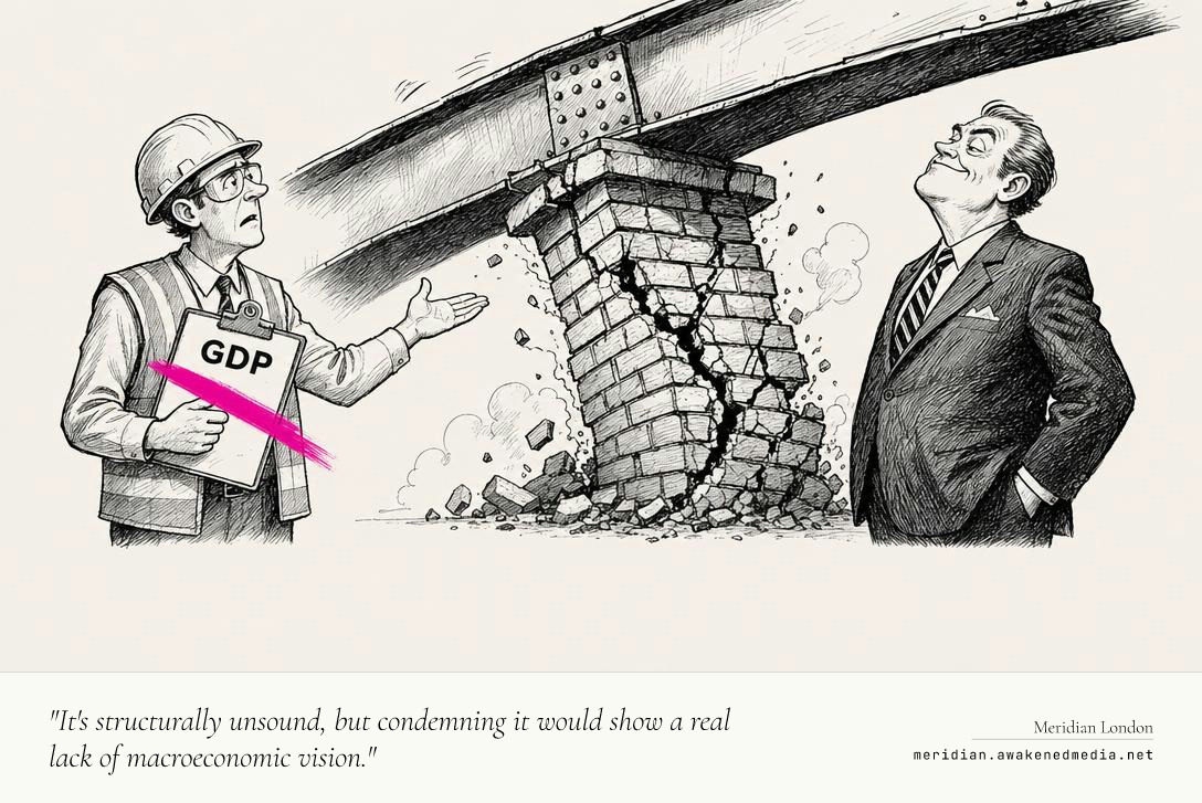 "It's structurally unsound, but condemning it would show a real lack of macroeconomic vision."
