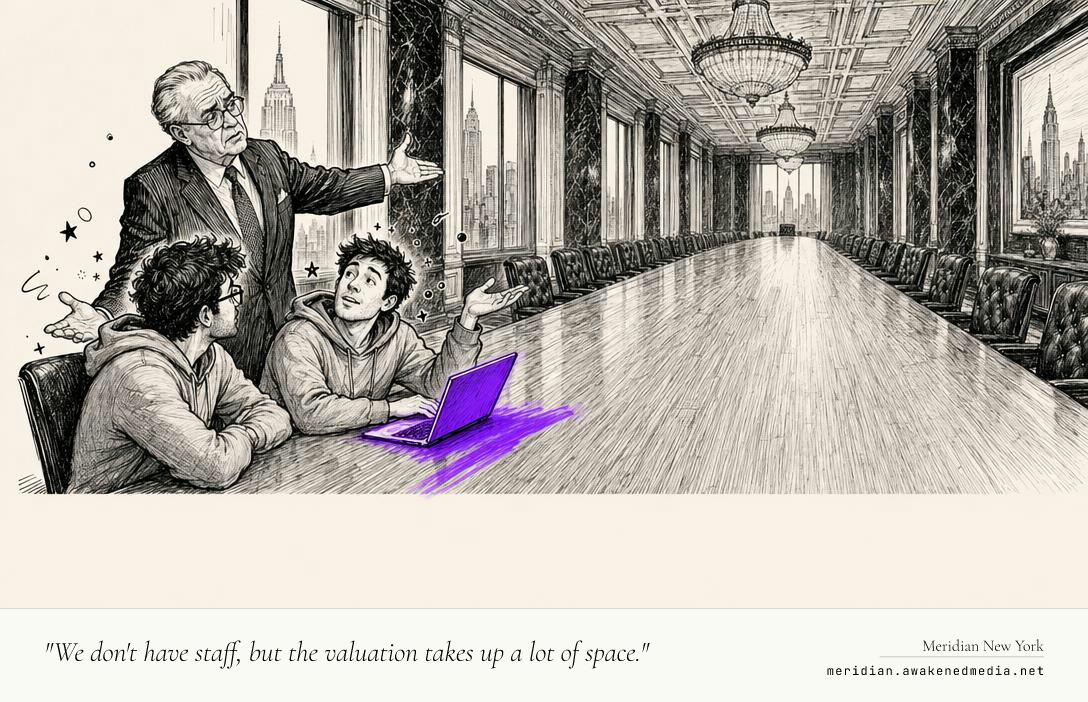 "We don't have staff, but the valuation takes up a lot of space."